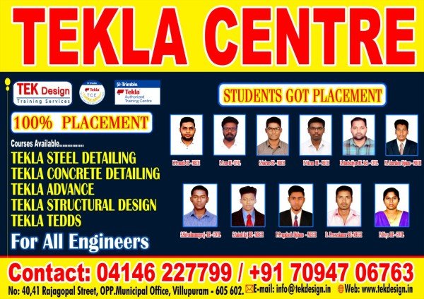 Tekla Structures training at TEK Design Training Centre