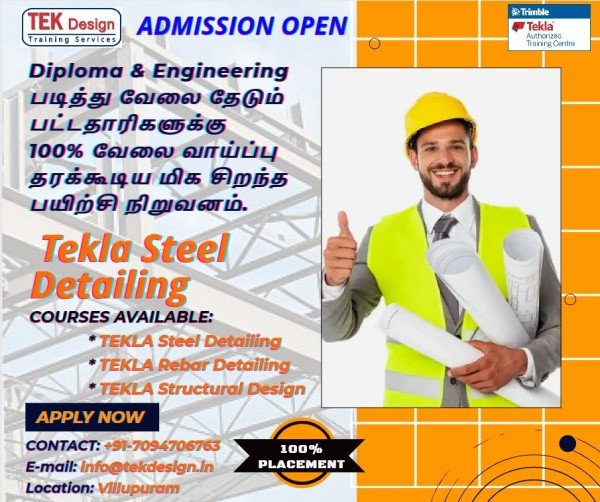Hands-on steel detailing practice at TEK Design